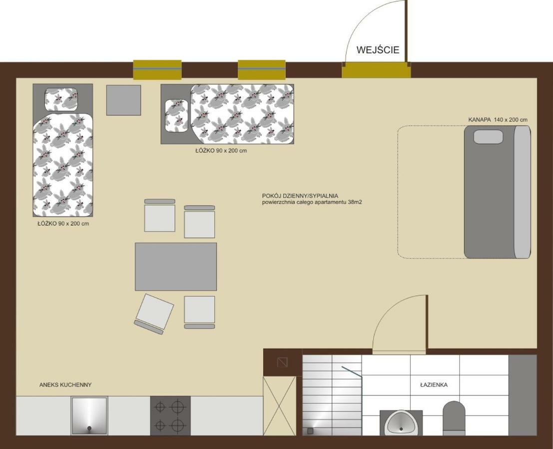 Siedlisko Besiekiery Apartment ภายนอก รูปภาพ